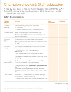 Champion Checklist