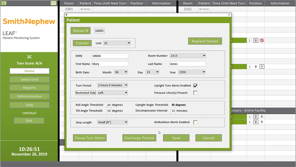 LEAF PM registration page